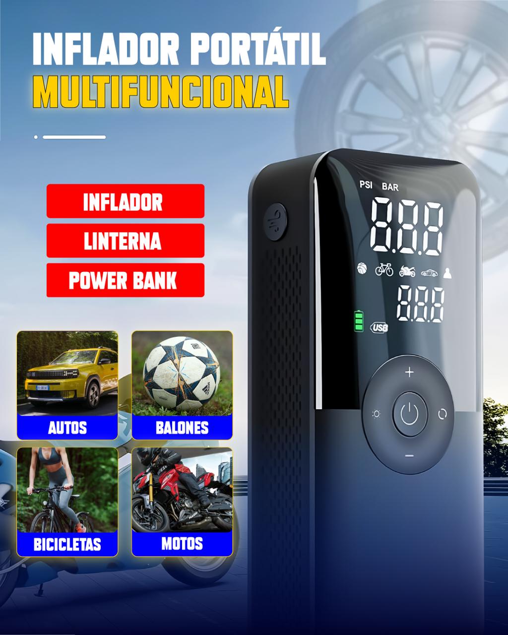Inflador Multifuncional Premium