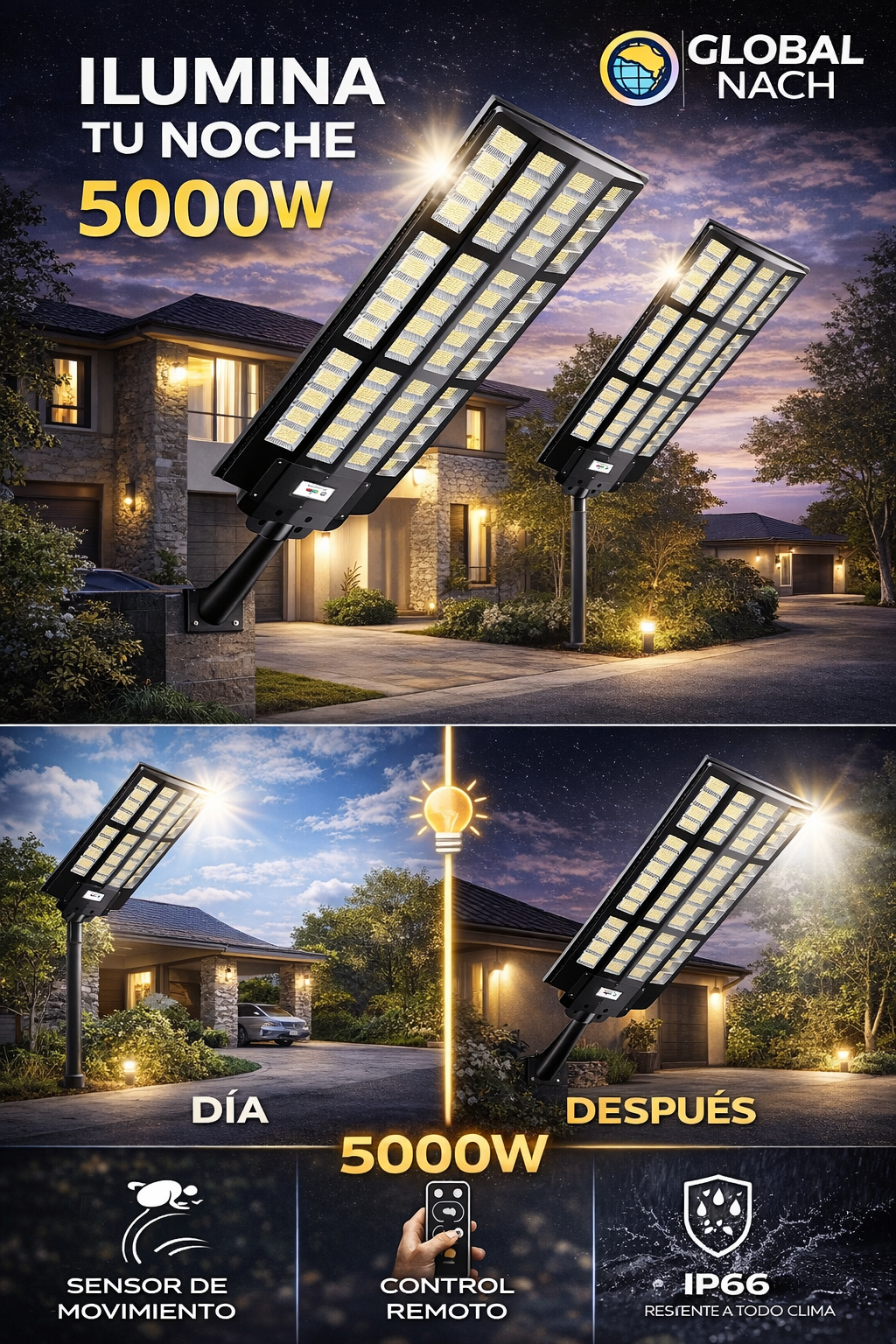 Luz pro de 5000w