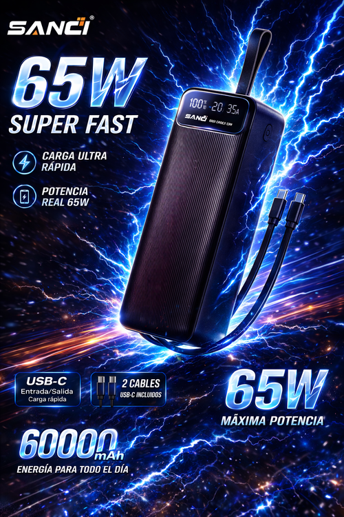 PowerCharge Pro 60K 65w