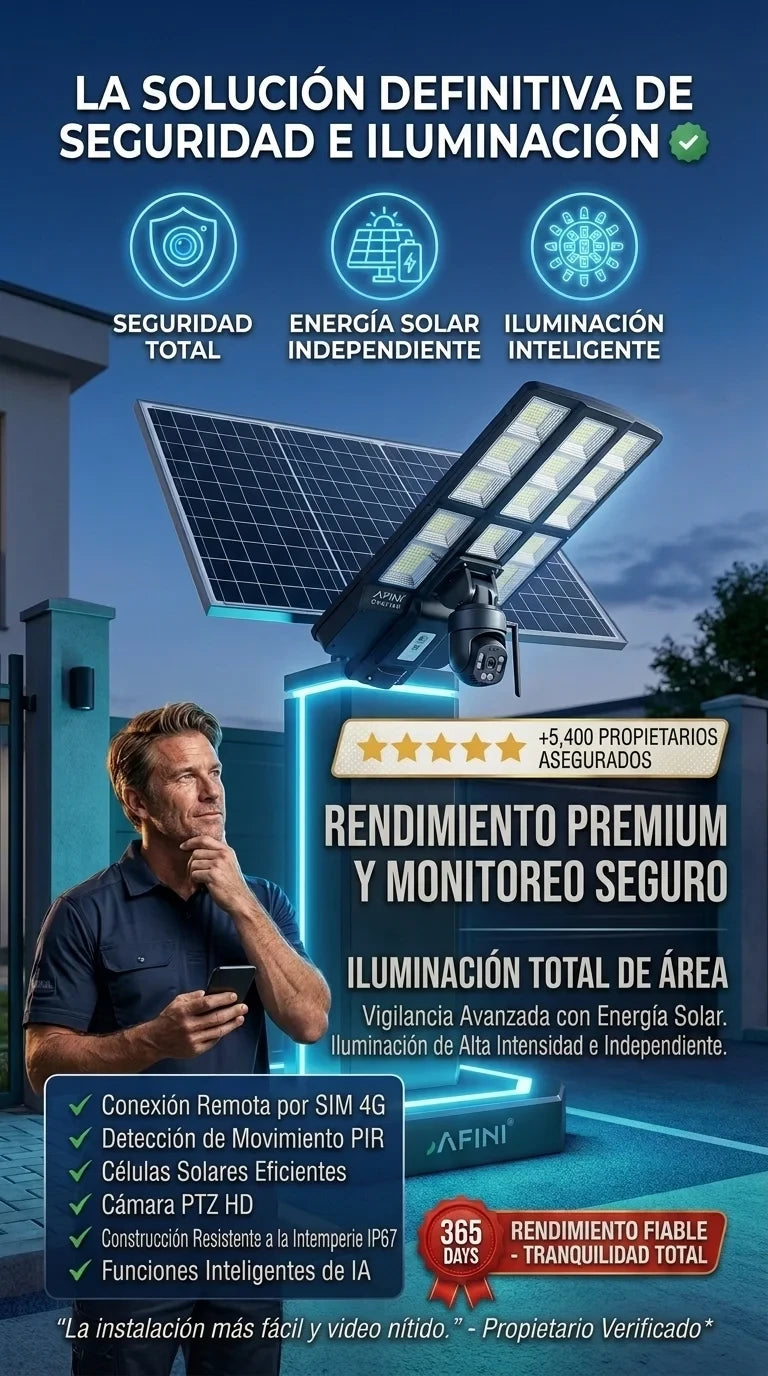 Reflector Solar con  Camara Premiun